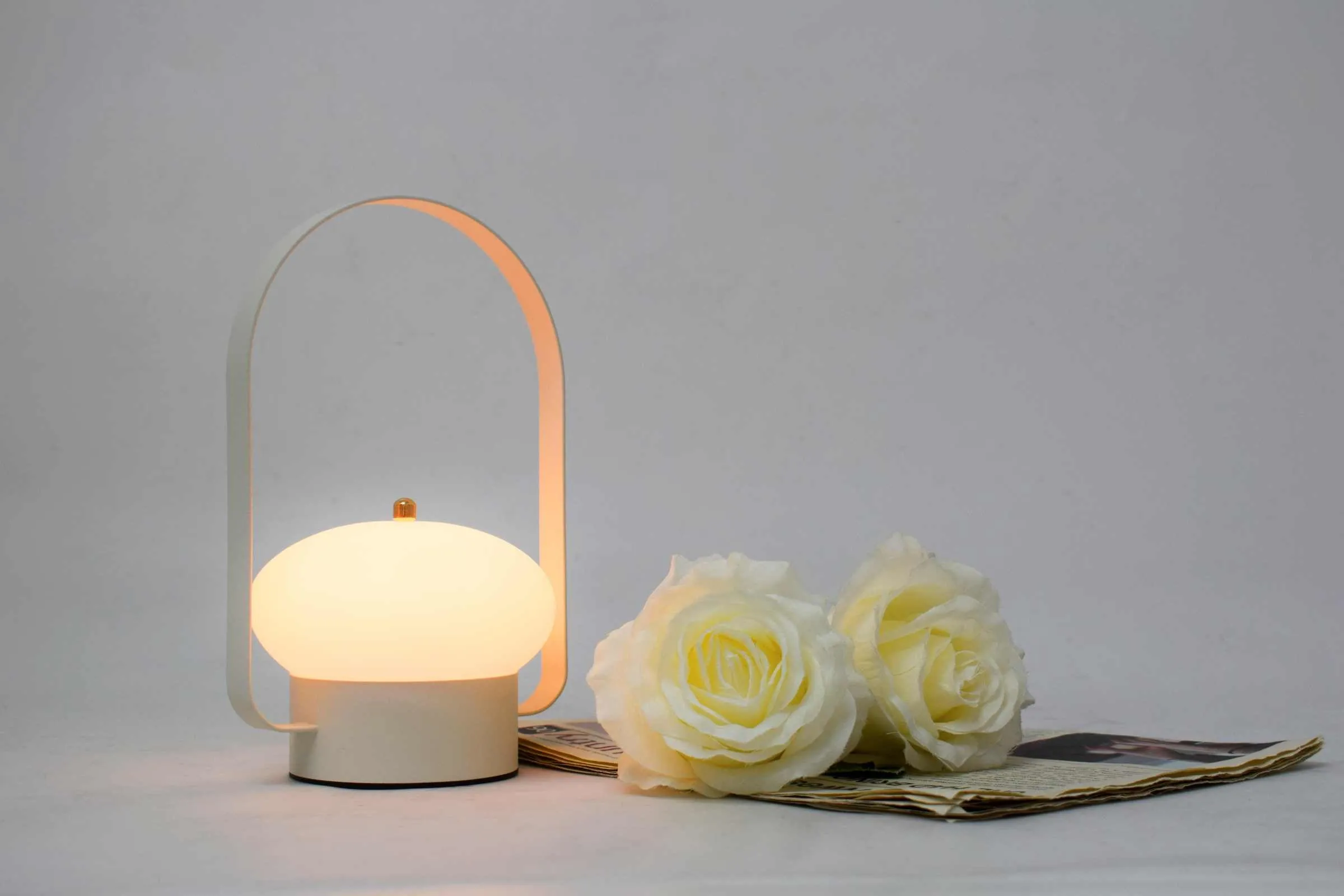 BONTURI CASA HOME DECORATION Arc Lamp 22 Cm White