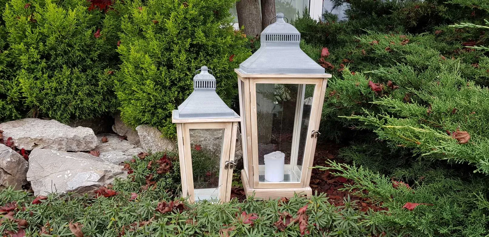 BONTURI HOME HOME DECORATION Genoa Lantern Set 2 Pcs H 60 Cm 28 x 28 C