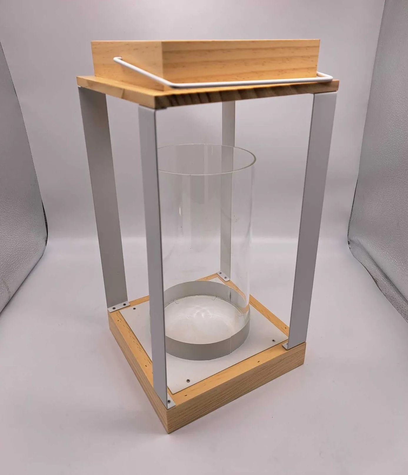 BONTURI CASA HOME DECORATION Lantern Metal Wood H 38 Cm 19,5 x 19,5 Cm