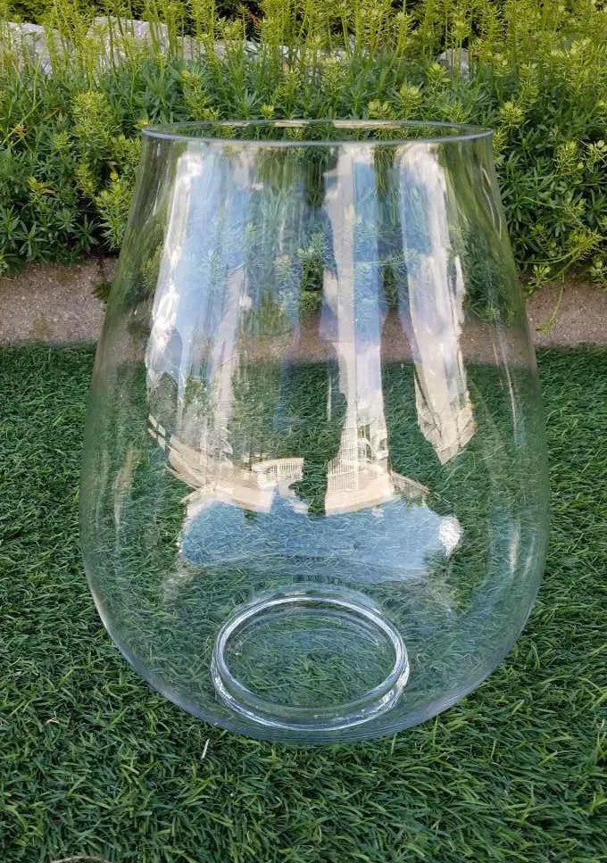 BONTURI CASA HOME DECORATION Glass Lamp H 29 Cm D 23,5 Cm Clear