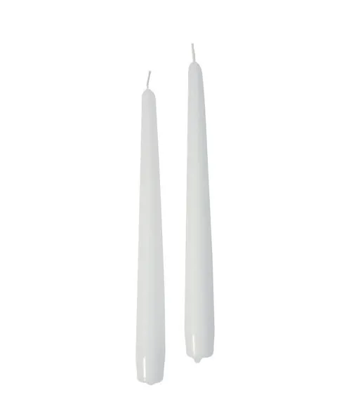 Cereria Di Giorgio Conical Candles D 2.2 Cm H 30 Cm 12 Pcs White