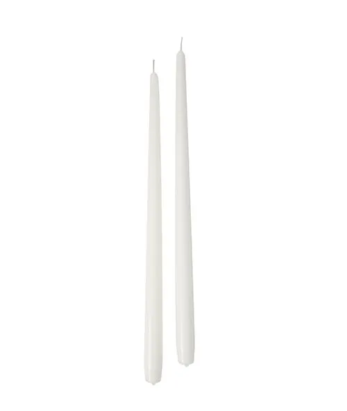 Cereria Di Giorgio Conical Candles D 2.2 Cm H 40 Cm Dove Grey 6 Pcs