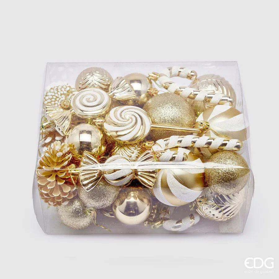 EDG Enzo De Gasperi Decomix Christmas Decoration H 13 Cm D 7.5 Cm Cf 3