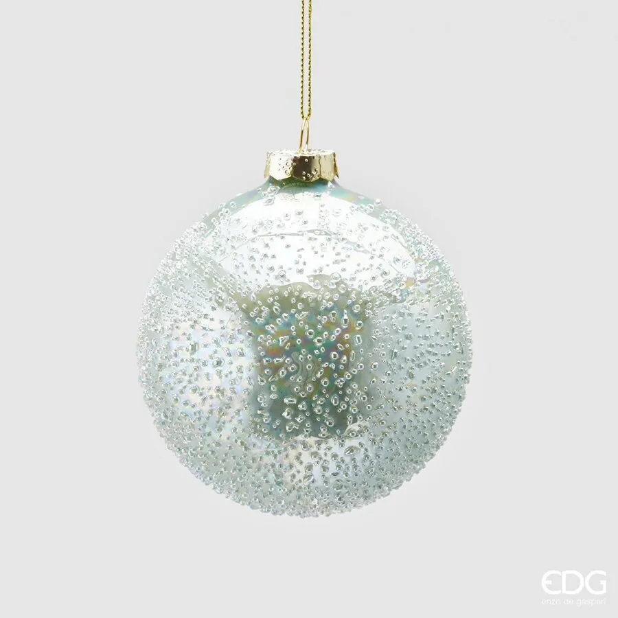 EDG Enzo De Gasperi Christmas Decoration Glass Ball Micro Bubbles D 10