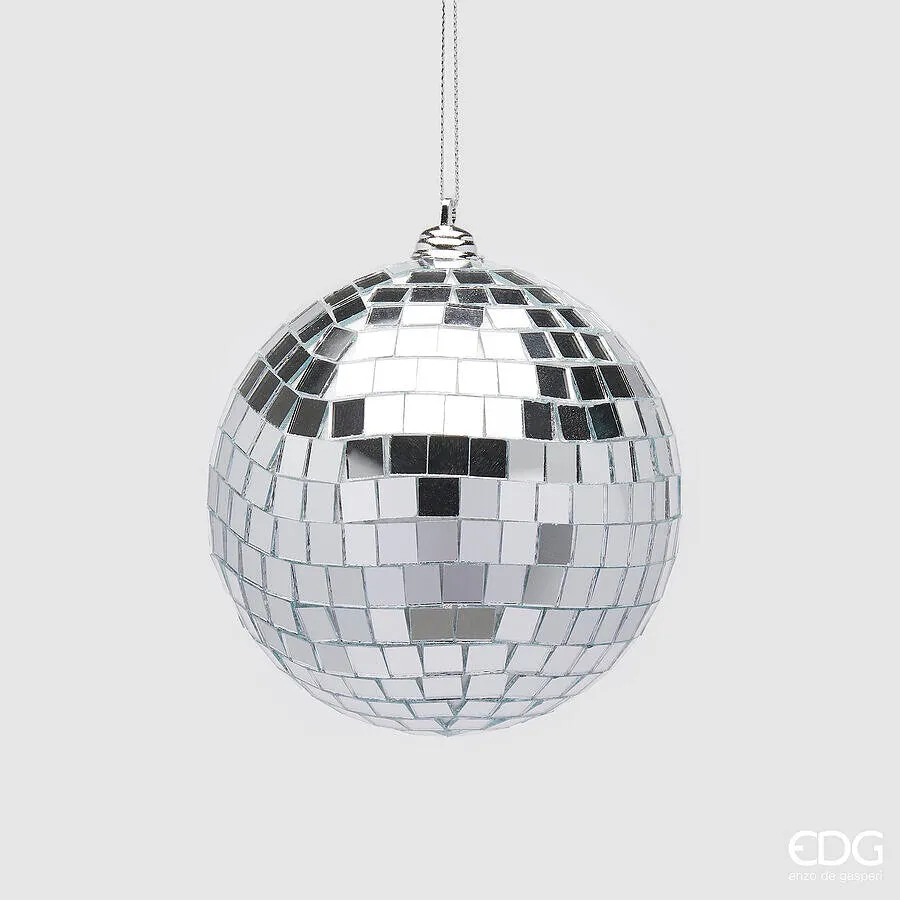 EDG Enzo De Gasperi Christmas Decoration Mirror Ball D 10 Cm Silver 1