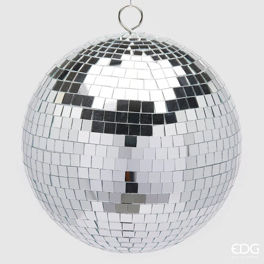 EDG Enzo De Gasperi Christmas Decoration Mirror Ball D 20 Cm Silver 1