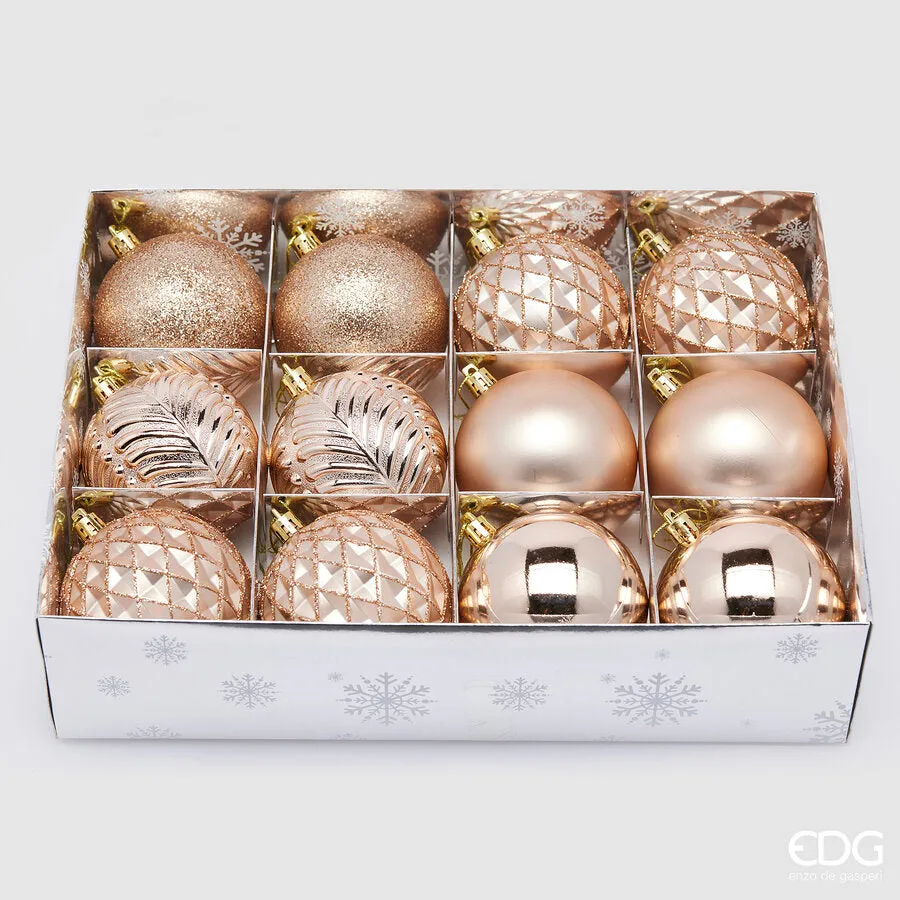 EDG Enzo De Gasperi Christmas Decoration Decomix Ball D 10 Cm Cf 12 Pc