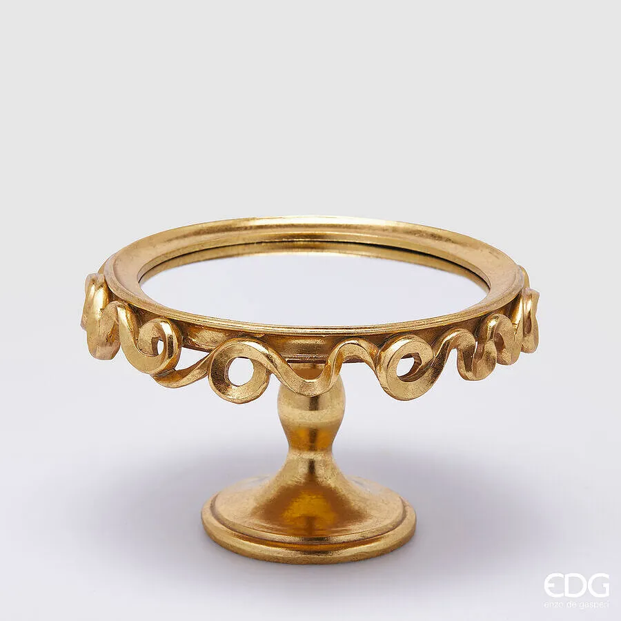 EDG Enzo De Gasperi Decorative Christmas Stand Round Frills H 14.5 Cm