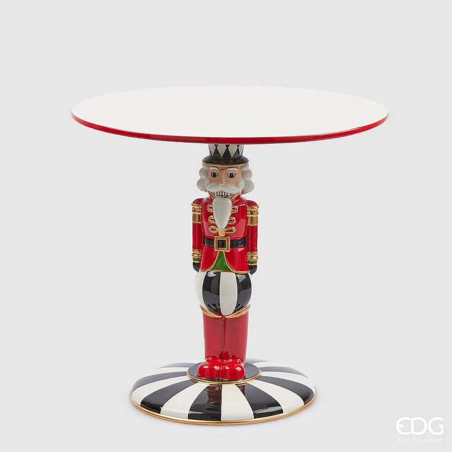 EDG Enzo De Gasperi Christmas Stand Soldier Chess H 33 Cm D 35 Cm Whit
