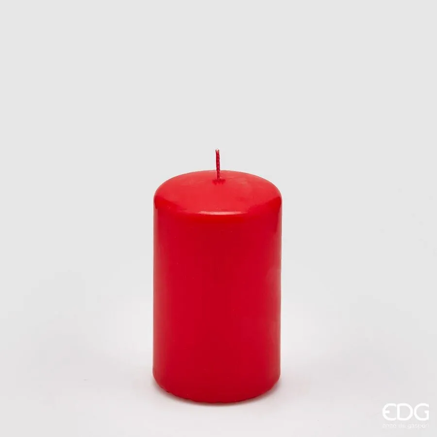 EDG Enzo De Gasperi Classic Candle Moccolo H 10 Cm D 6 Cm Red