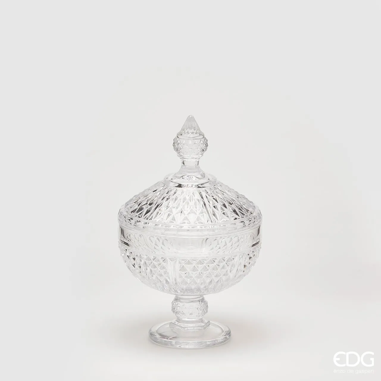 EDG Enzo De Gasperi Container Cup Potiche H 25 Cm D 15 Cm Natural Tran