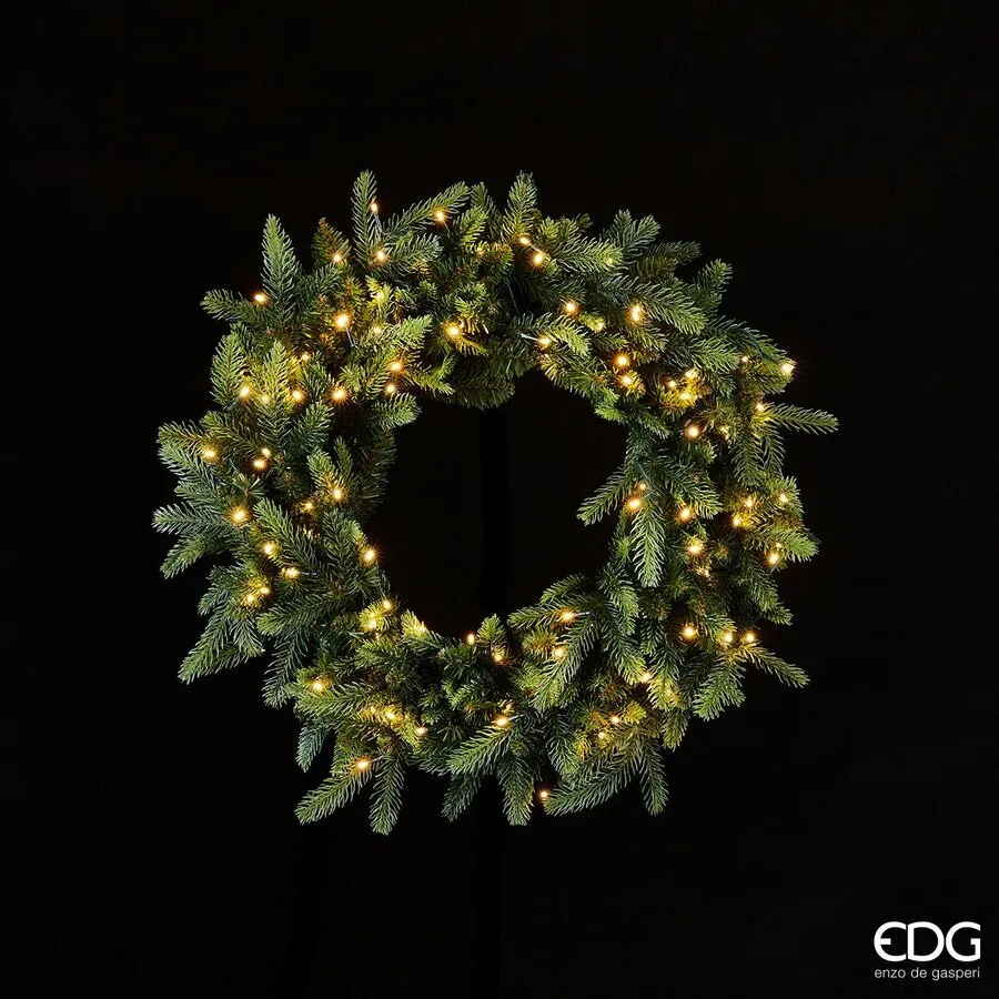 EDG Enzo De Gasperi Luxury Christmas Crown with 100 LEDs H 60 cm 420 T