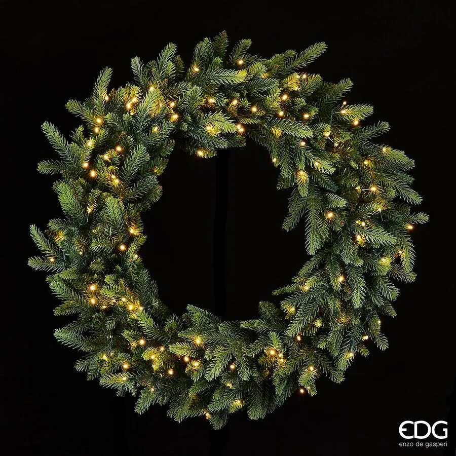 EDG Enzo De Gasperi Luxury Christmas Crown with 150 LEDs H 80 cm 570 T