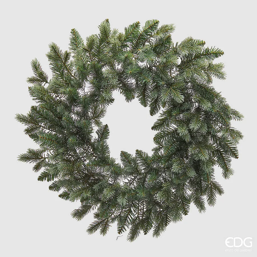 EDG Enzo De Gasperi Christmas Wreath Silver Pine D 60 Cm 280 Tips Sage