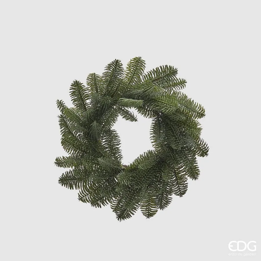 EDG Enzo De Gasperi Christmas Wreath Pine Nobilis West D 38 Cm Green 1