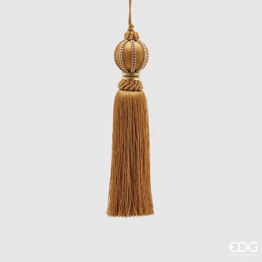 EDG Enzo De Gasperi Christmas Decoration Tassel Gems Meridian. H 27 Cm