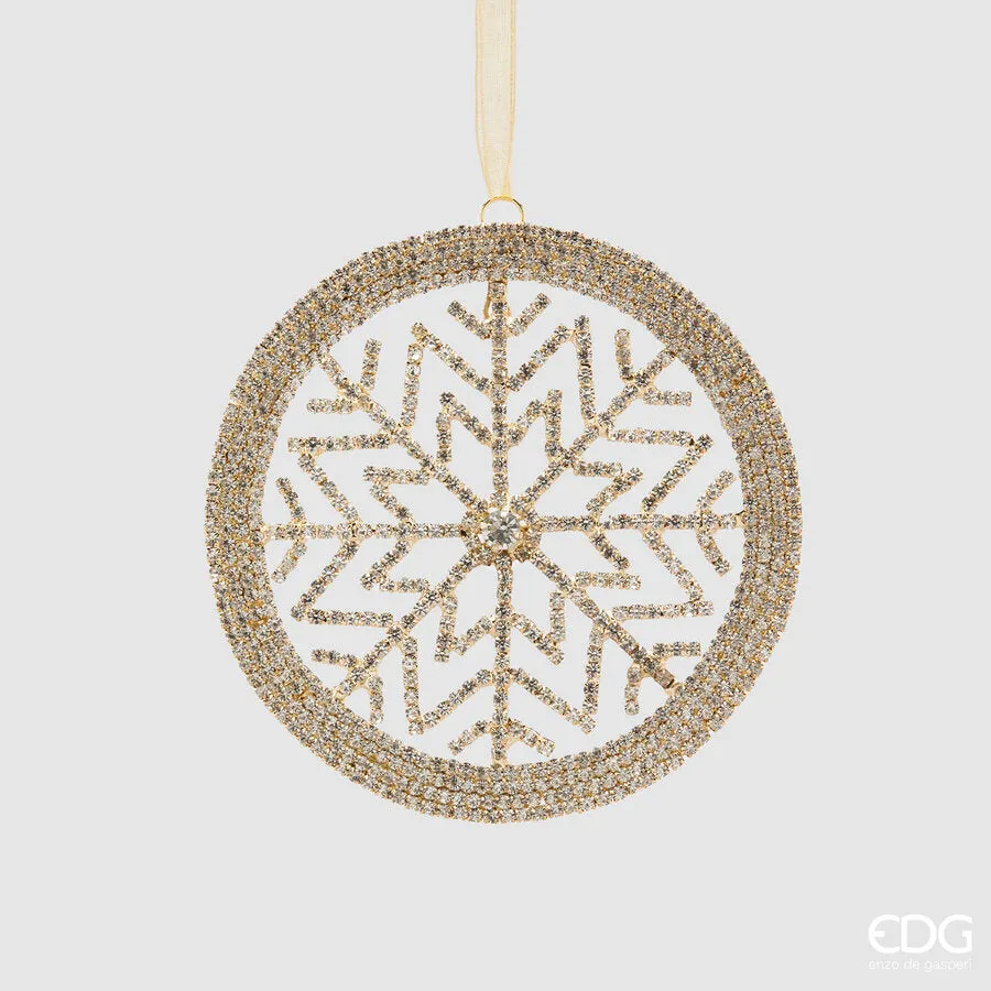 EDG Enzo De Gasperi Christmas Decorations Snowflake Diamonds D 11 Cm G