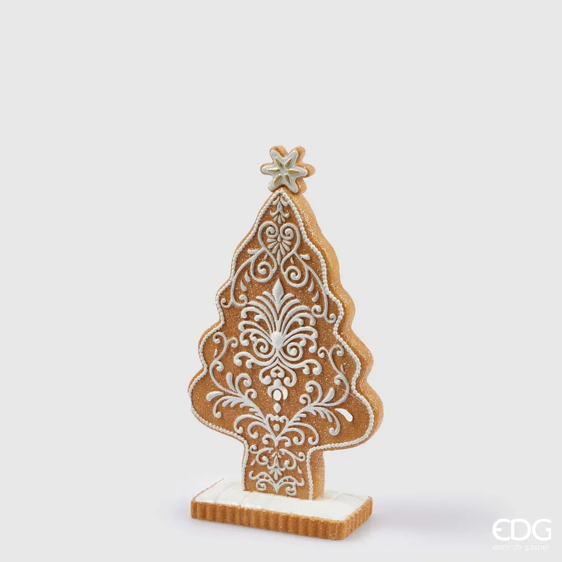 EDG Enzo De Gasperi Christmas Decoration Marzipan Pine Shape H 29 Cm H