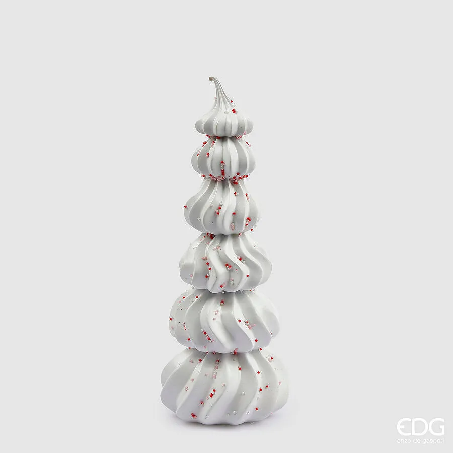 EDG Enzo De Gasperi Christmas Decoration Meringues Topiary H 30.5 Cm D