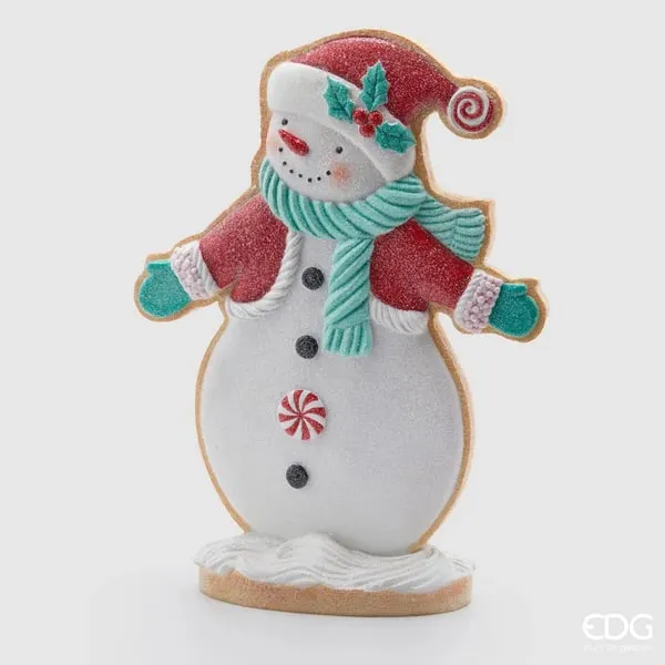 EDG Enzo De Gasperi Christmas Decoration Marzipan Doll Poly H 38 Cm Wh