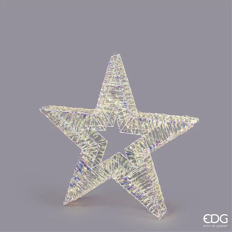 EDG Enzo De Gasperi Decoro Stripes Christmas Star 1800 Microled D 80 C