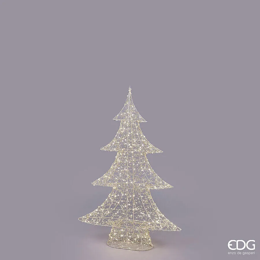 EDG Enzo De Gasperi Christmas Tree Led Pearls 600 MicroLed H 100 Cm W