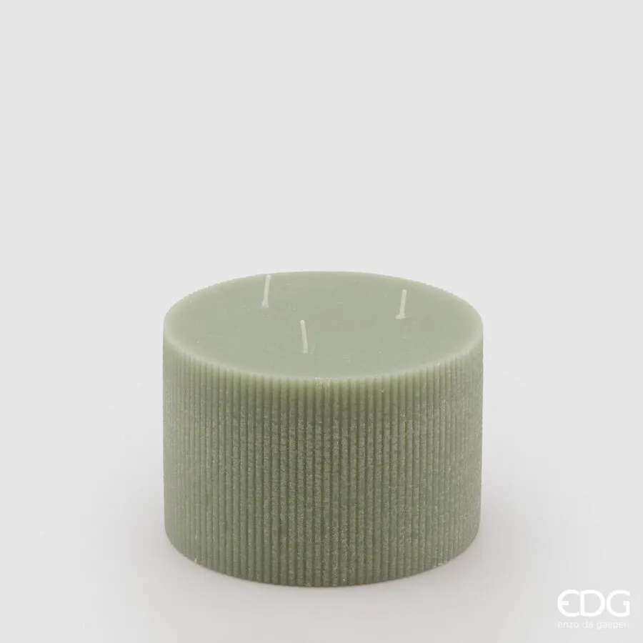 EDG Enzo De Gasperi Dorica Candle H 10 Cm D 15 Cm Light Green