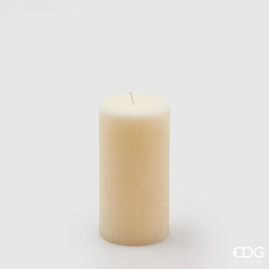 EDG Enzo De Gasperi Dorica Candle H 15 Cm D 8 Cm Ivory