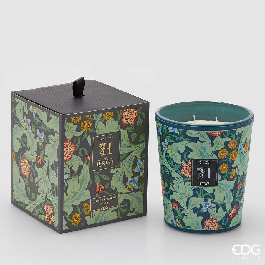 EDG Enzo De Gasperi Heritage Candle with Scent H 18 Cm Citrus Verbena