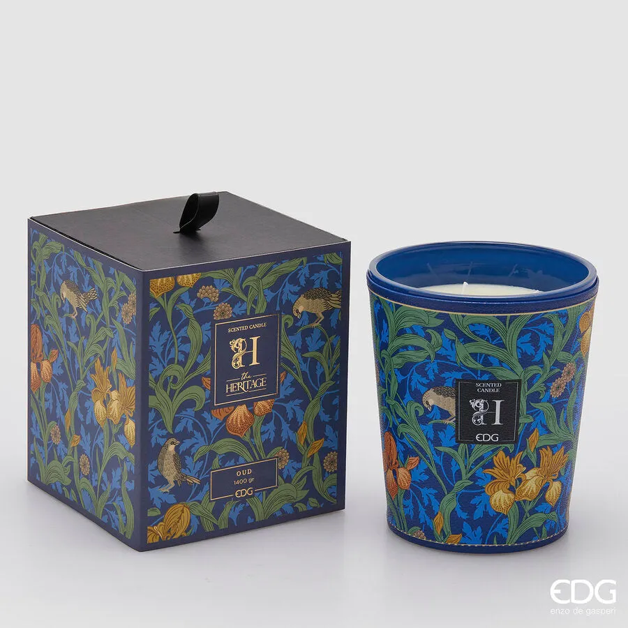 EDG Enzo De Gasperi Heritage Candle with Perfume H 18 Cm Oud