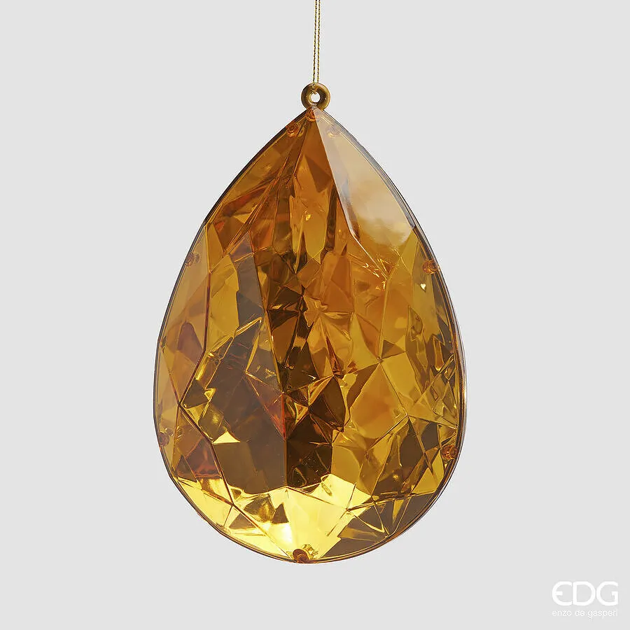 EDG Enzo De Gasperi Diamond Decoration Christmas Drop to Hang D 19 Cm