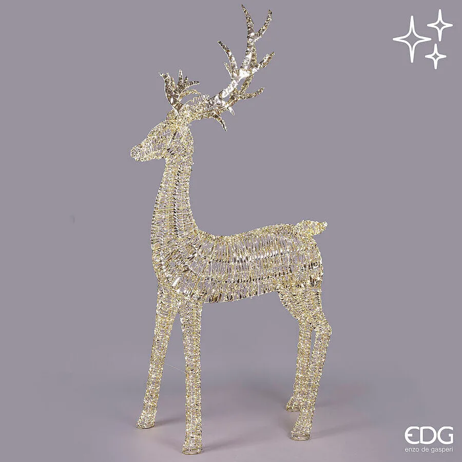 EDG Enzo De Gasperi Reindeer Stripes Christmas Decoration 5,200 MicroL