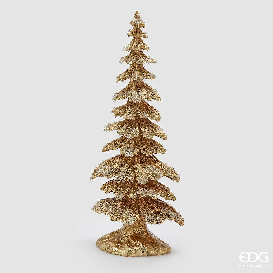 EDG Enzo De Gasperi Decoro Pino di Natale Innevato H 51 Cm L 21 Cm L 1