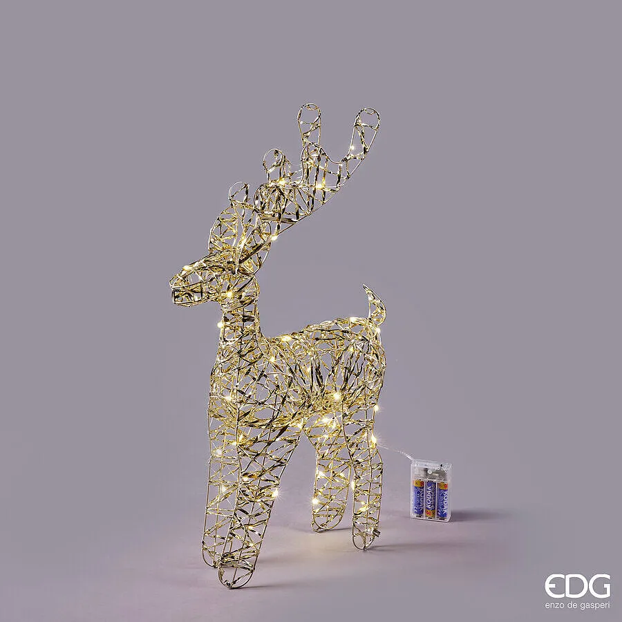 EDG Enzo De Gasperi Christmas Reindeer Decoration LED Intertwining 50