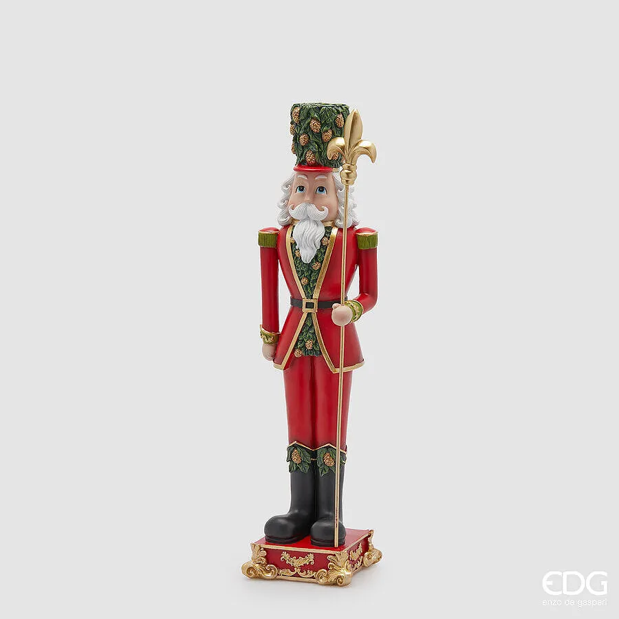 EDG Enzo De Gasperi Decoro Soldatino Natale con Alabarda H 51,5 Cm L 1