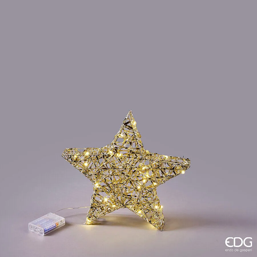 EDG Enzo De Gasperi Christmas Star Decoration Intertwined 30 MicroLed