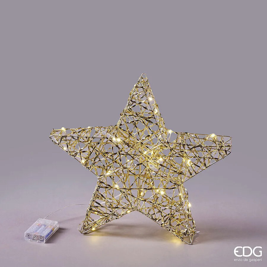EDG Enzo De Gasperi Christmas Star Decoration Intertwined 40 MicroLed