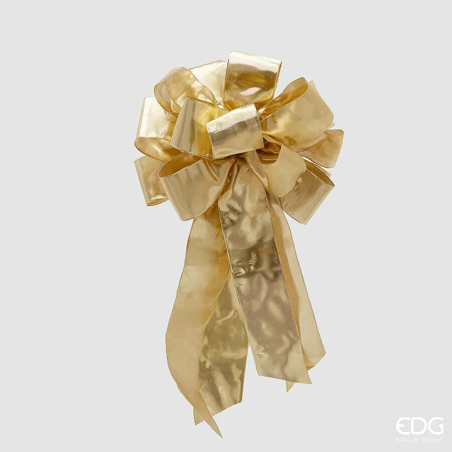 EDG Enzo De Gasperi Fiocco Brass di Natale 15 Asole Tessuto Gold