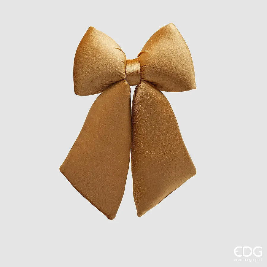 EDG Enzo De Gasperi Fiocco Natale Velluto H 38 Cm L 27 Cm Oro