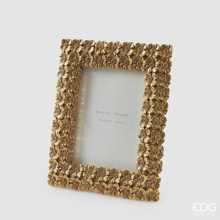 EDG Enzo De Gasperi Portafoto Fiorimix Rettangolare H 24 Cm L 19 Cm Go