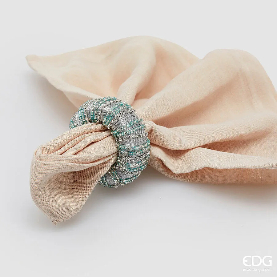 EDG Enzo De Gasperi Portatovaglioli Luxury Rotondo D 6 Cm Aqua