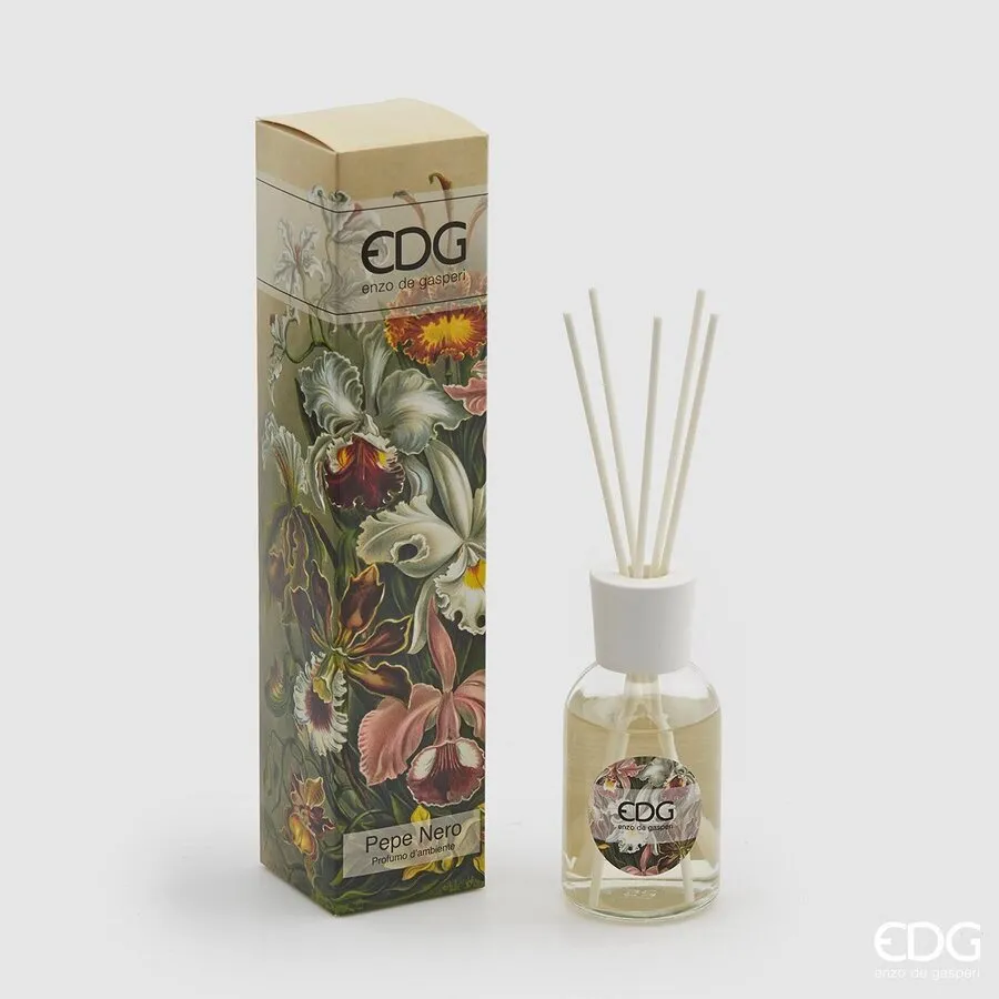EDG Enzo De Gasperi Perfumer Bottle 100 Ml with Sticks Black Pepper