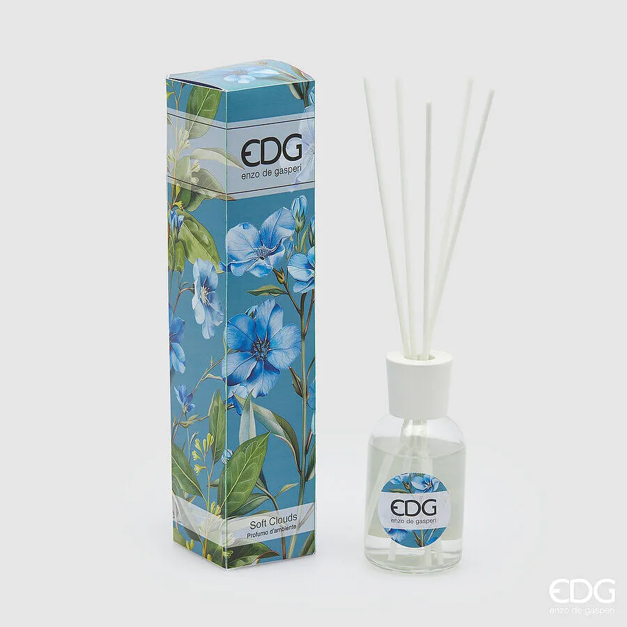 EDG Enzo De Gasperi Perfumer Bottle 100 Ml with Sticks Soft Clouds