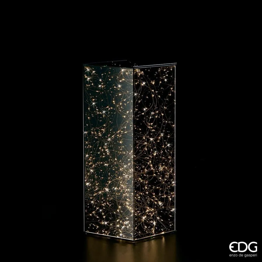 EDG Enzo De Gasperi Christmas Column Display Case with 150 LEDs H 50 c