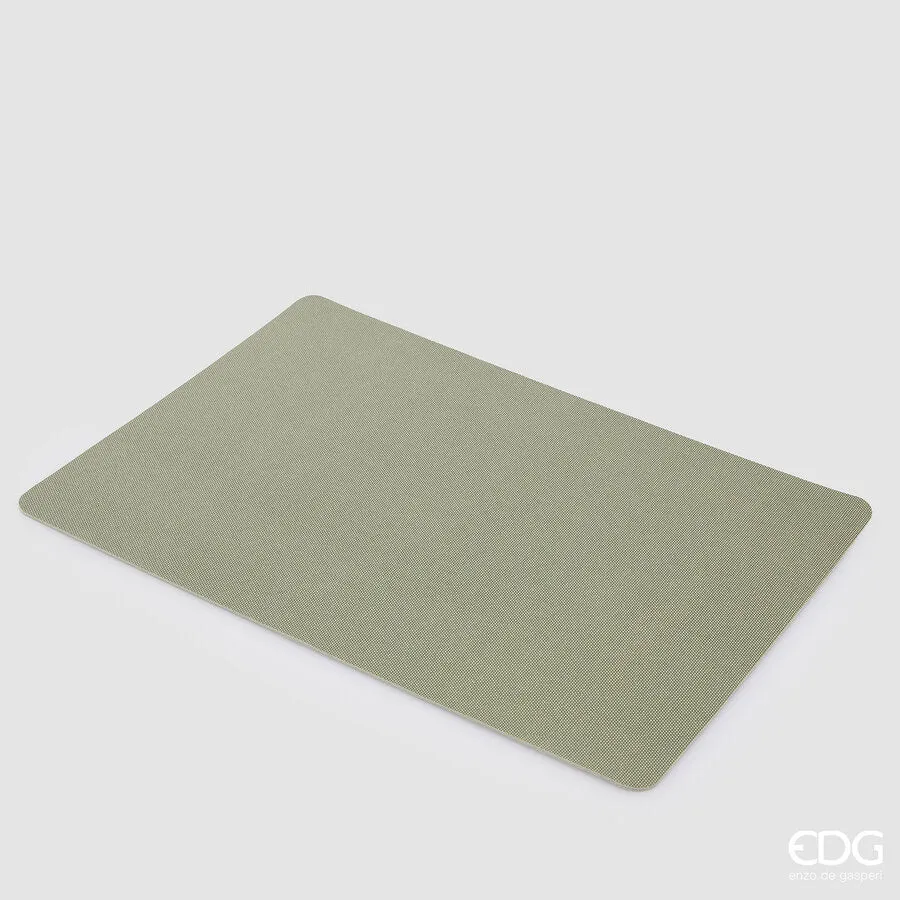 EDG Enzo De Gasperi Rectangular Placemat PVC 43 x 30 Cm Sage