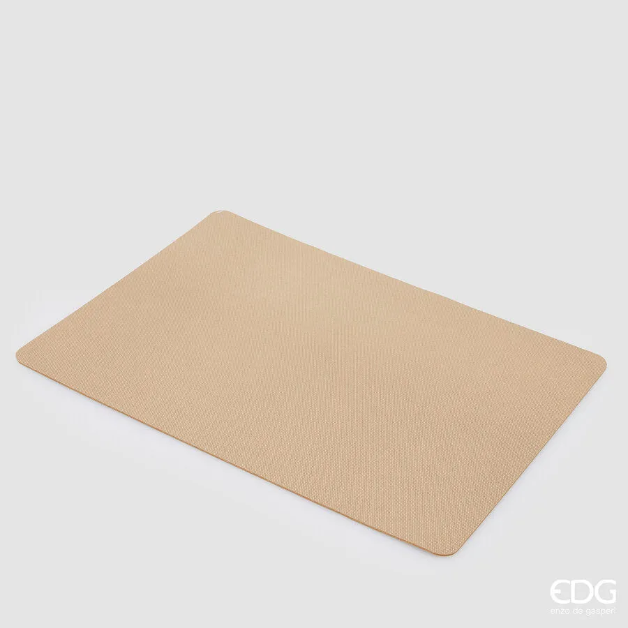 EDG Enzo De Gasperi Rectangular Placemat Pvc 43 x 30 Cm Sand