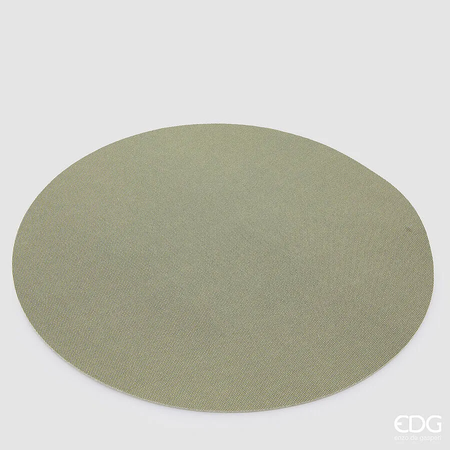 EDG Enzo De Gasperi Round Placemat Pvc D 38 Cm Sage