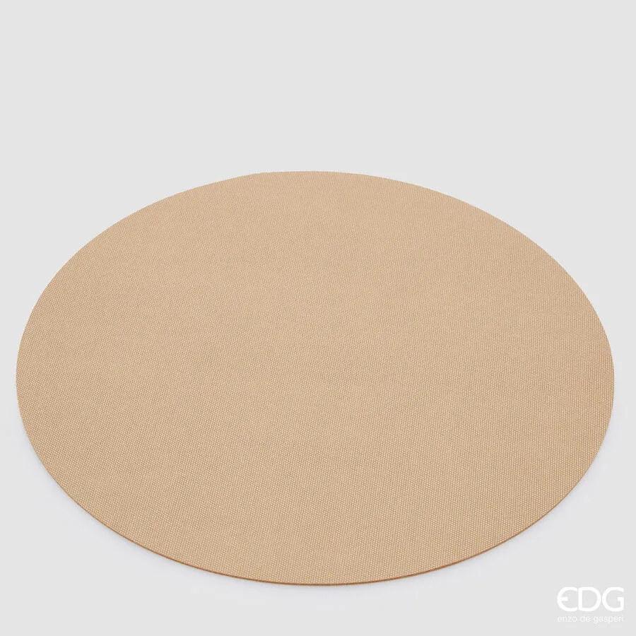 EDG Enzo De Gasperi Round Placemat Pvc D 38 Cm Sand