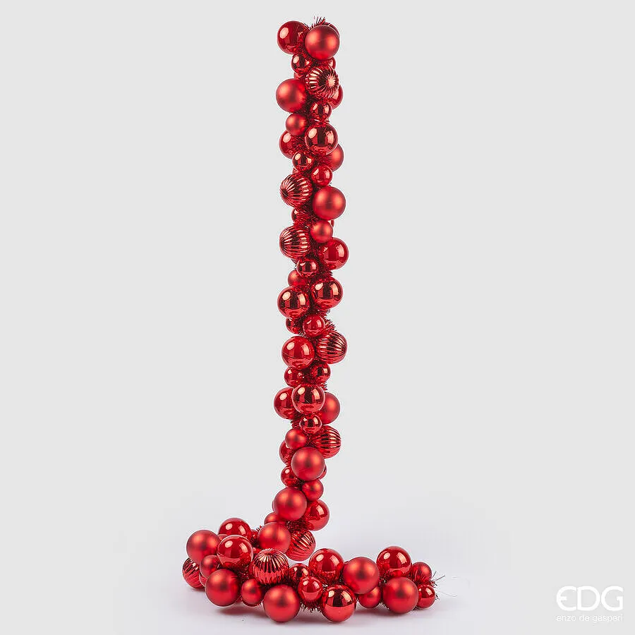 EDG Enzo De Gasperi Festoon Christmas Pallemix X100 L 150 Cm Red