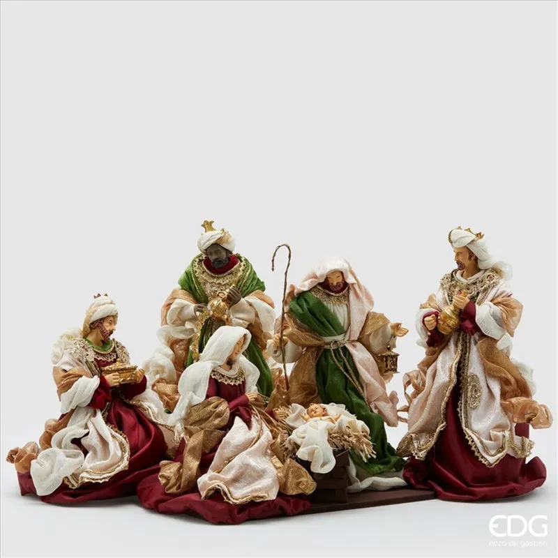 EDG Enzo De Gasperi Nativity King Christmas with Three Wise Men H 36 C